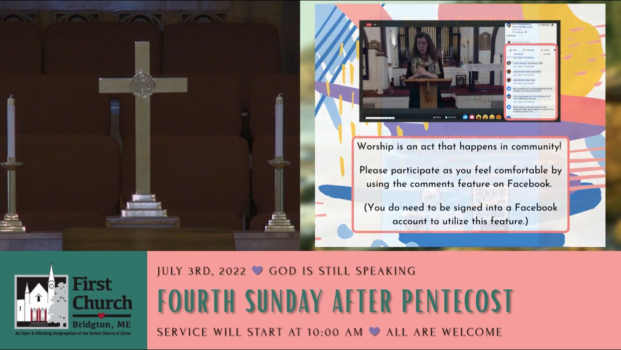Click here to watch Sundays service!