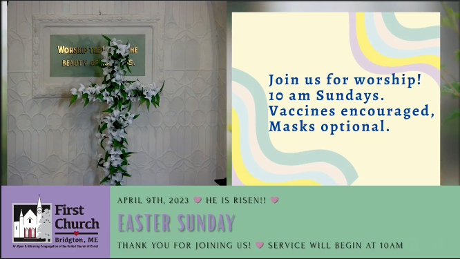 Click here to watch Sunday's service