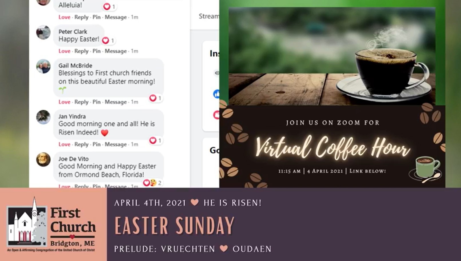 Click the image to view Sunday's service