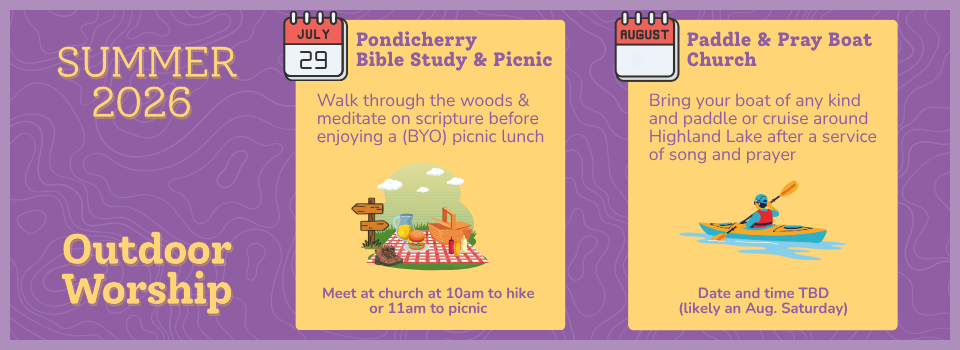 summer outdoor worship update
